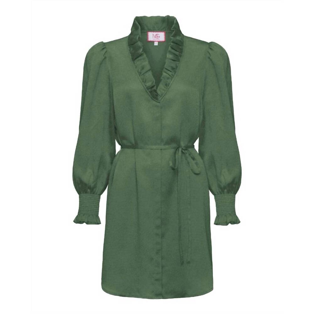 NEW MARY GEORGE women's harper long sleeve dress in eden